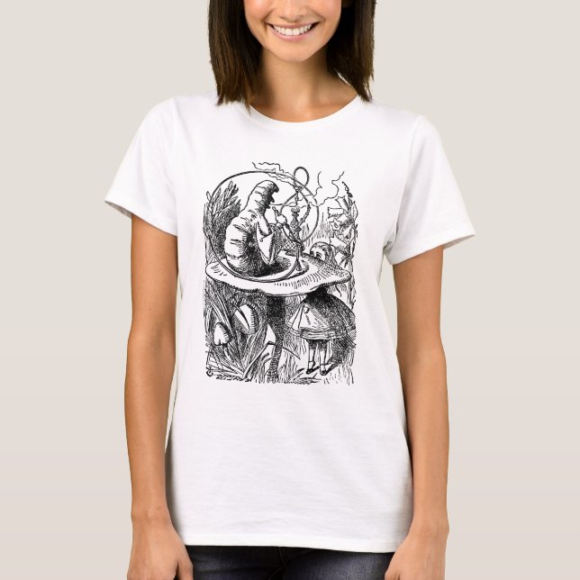 Vintage Alice in Wonderland Hookah Caterpillar T-Shirt (Front)