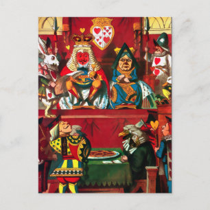 Vintage Alice in Wonderland Illustration Postcard