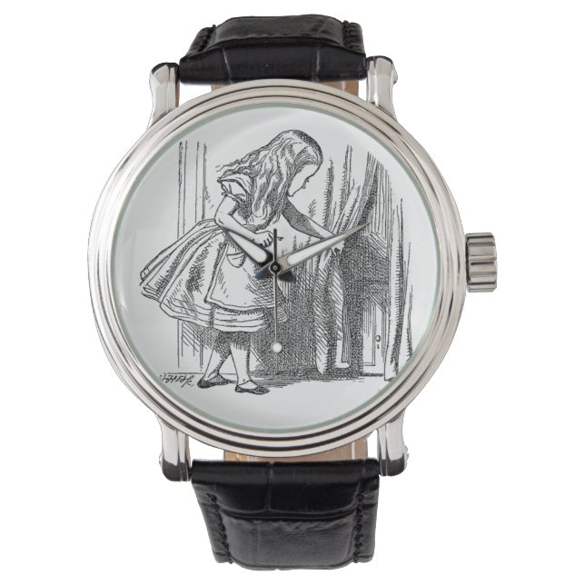 Vintage Alice in Wonderland looking for the door Watch (Front)
