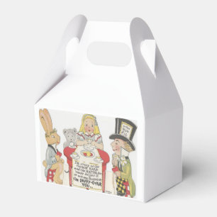 Vintage Alice In Wonderland Mad Tea Party Favour Box