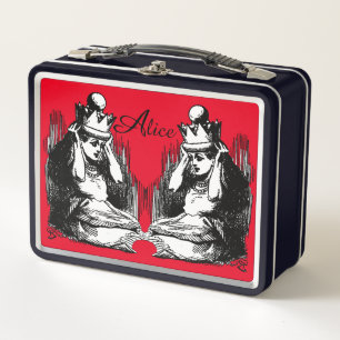 Vintage Alice in Wonderland  Metal Lunch Box