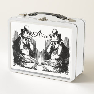 Vintage Alice in Wonderland  Metal Lunch Box