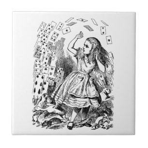 Vintage Alice in Wonderland, Playing Cards Flying Tile