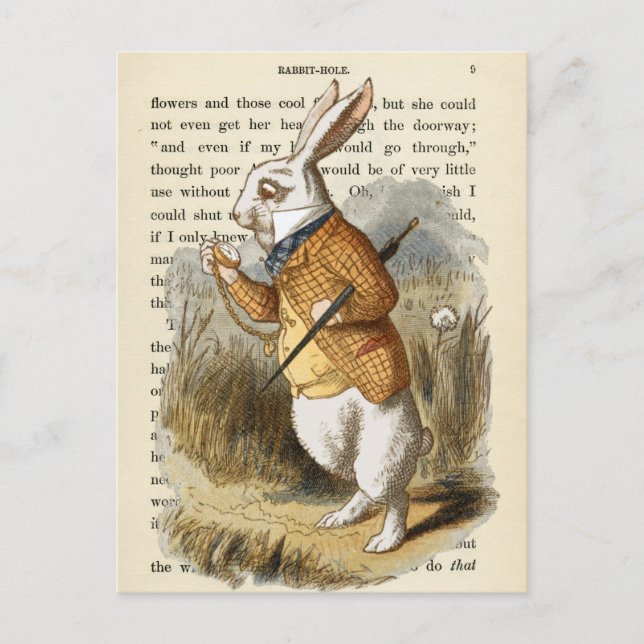 Vintage Alice in Wonderland  Postcard (Front)