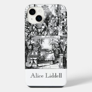 Vintage Alice in Wonderland, Queen of Hearts Trial iPhone 14 Plus Case