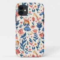 Vintage Alice in Wonderland Seamless Pattern