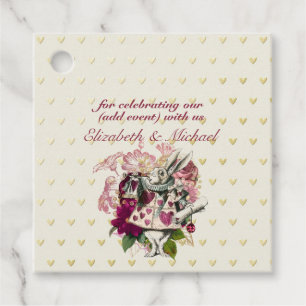 Vintage Alice In Wonderland Tea Party BABY SHOWER Favour Tags