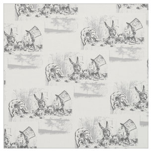Vintage Alice in Wonderland Tea Party Fabric