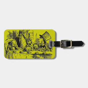 Vintage Alice in Wonderland Tea Party Luggage Tag