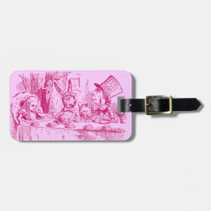 Vintage Alice in Wonderland Tea Party Luggage Tag