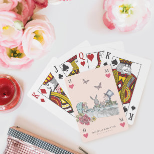 Vintage Alice in Wonderland Tea Party Playing Card