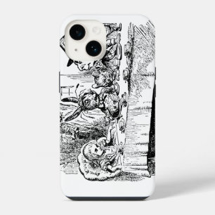 Vintage Alice in Wonderland, Tea Party Scene iPhone 14 Case
