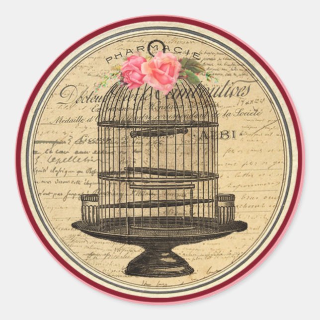 Vintage Alice in Wonderland Tea Party Stickers (Front)