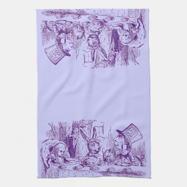 Vintage Alice in Wonderland Tea Towel (Vertical)