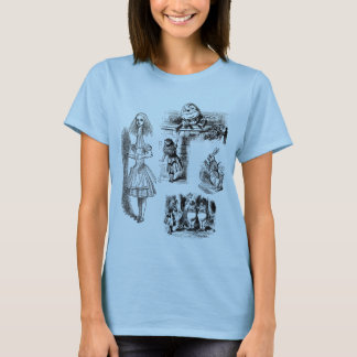 Vintage Alice in Wonderland, Tenniel Characters T-Shirt