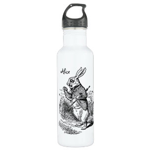 Vintage Alice in Wonderland the White Rabbit Watch 710 Ml Water Bottle
