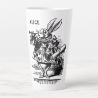 Vintage Alice in Wonderland White Rabbit as Herald