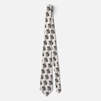 Vintage Alice in Wonderland White Rabbit as Herald Tie