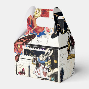 Vintage Alice in Wonderland White Rabbit  Favour Box