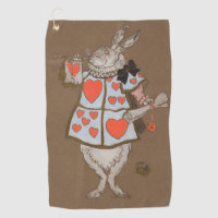 Vintage Alice in Wonderland White Rabbit Herald