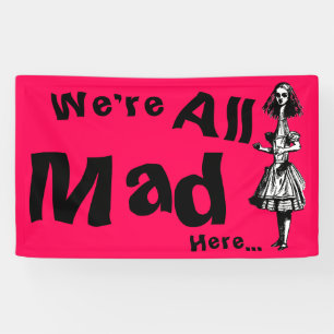Vintage Alice Stretched in Wonderland Banner