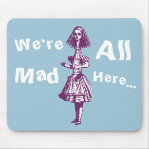 Vintage Alice Stretched in Wonderland Mouse Pad