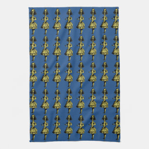 Vintage Alice Stretched in Wonderland Tea Towel