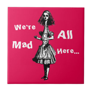 Vintage Alice Stretched in Wonderland Tile