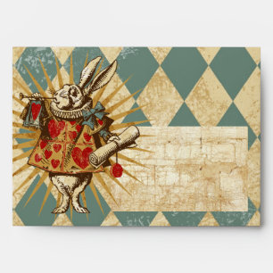 Vintage Alice White Rabbit A7 Envelopes