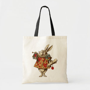 Vintage Alice White Rabbit Tote Bag