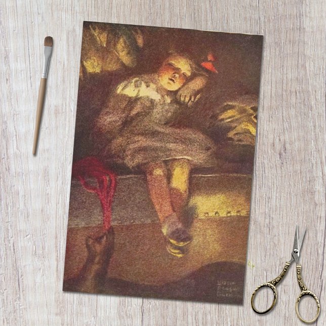 Vintage Alice's Adventures in Wonderland Asleep Tissue Paper (Creator Uploaded)