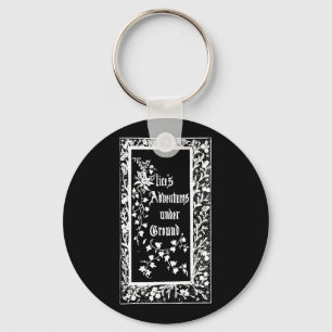 Vintage Alice's Adventures Underground Key Ring