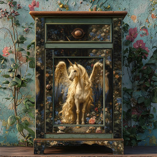 Vintage Alicorn Forest Unicorn Decoupage Craft Tissue Paper