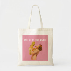 Vintage Alien Child And Mother Mother' Day Tote Bag