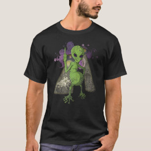 Vintage Alien Middle Finger T-Shirt