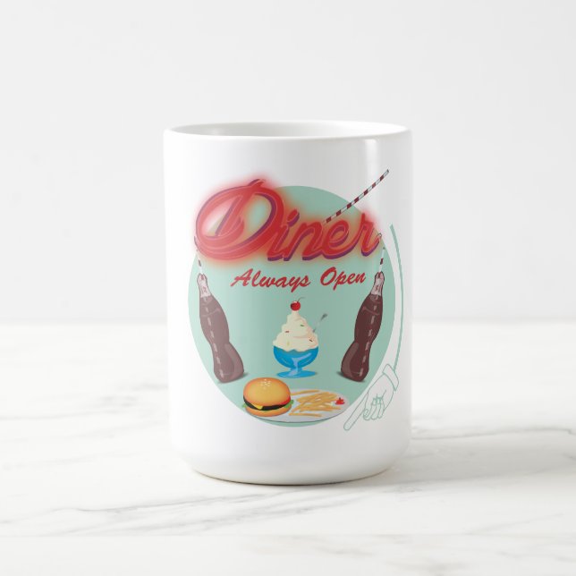 Vintage All American Diner Coffee Mug (Center)