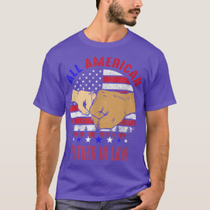 Vintage All American Father In Law 4th Of July Pat T-Shirt