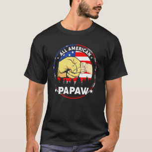 Vintage All American Papaw 4th Of July Patriotic U T-Shirt