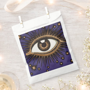 Vintage All Seeing Eye Mystic Celestial Art Favour Bags