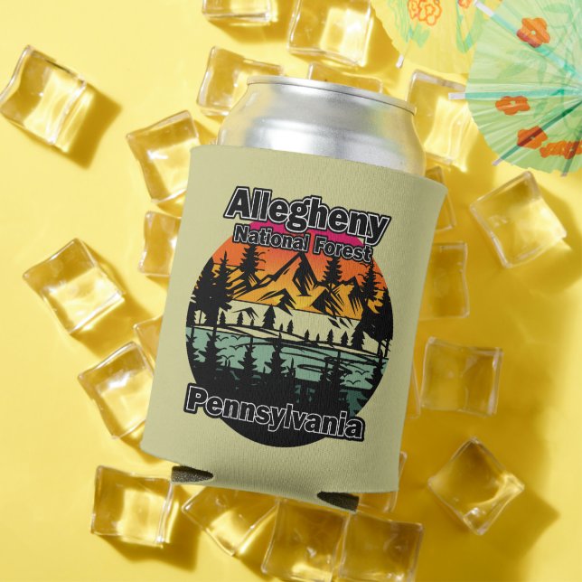 Vintage Allegheny National Forest Pennsylvania Can Cooler (In Situ Summer)