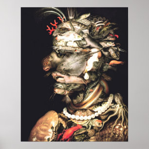 Vintage Allegory of Water by Giuseppe Arcimboldo Poster