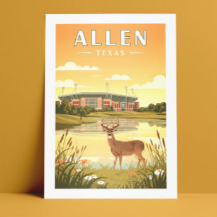 Vintage Allen Texas Postcard