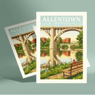Vintage Allentown  Pennsylvania Postcard