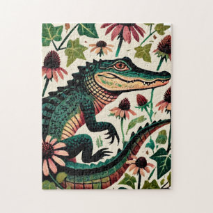 Vintage Alligator                                  Jigsaw Puzzle