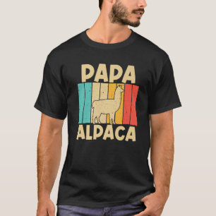 Vintage Alpaca Design For Dad Grandpa Men Llama An T-Shirt