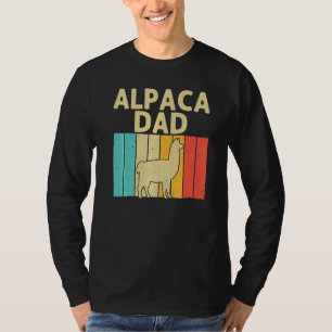 Vintage Alpaca For Dad Grandpa Men Llama Animal T-Shirt