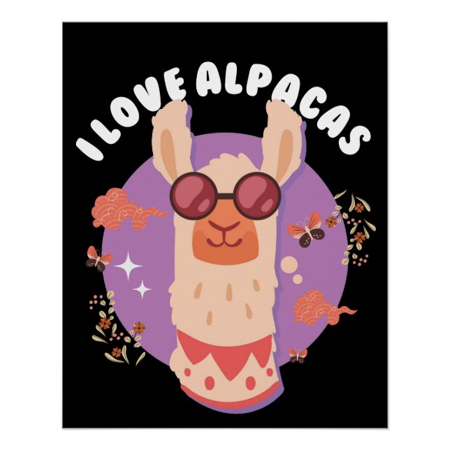 vintage alpacas poster (Front)