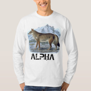 Vintage Alpha Brown Wolf T-Shirt