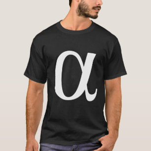 Vintage Alpha Symbol Greek Alphabet Letter Gift T-Shirt