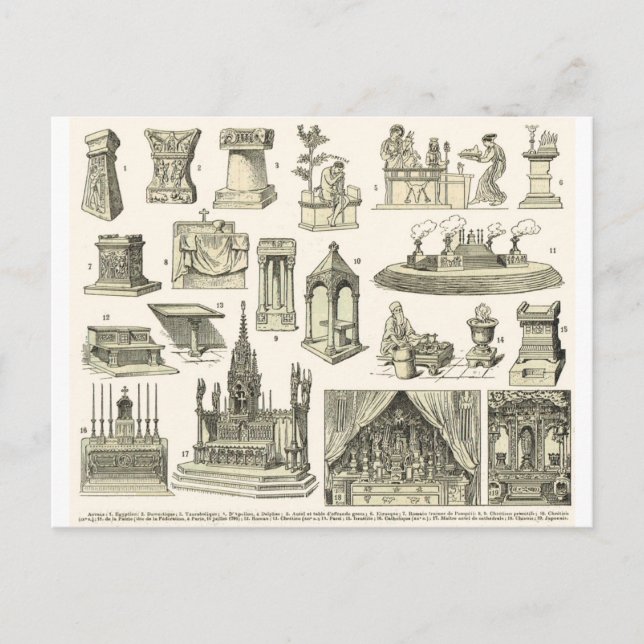 Vintage altars postcard (Front)